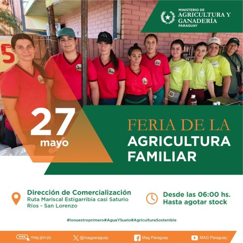 Este martes llegan las ferias simultáneas de la Agricultura Familiar