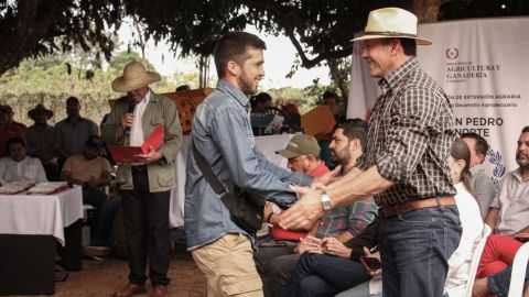 MAG entrega inversión de gs 1.614.584.763 a productores de San Pedro para impulsar el desarrollo del campo