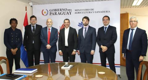 Ministro Carlos Giménez recibió en el MAG a representes del FMI para conversar sobre la actualidad agroganadera nacional